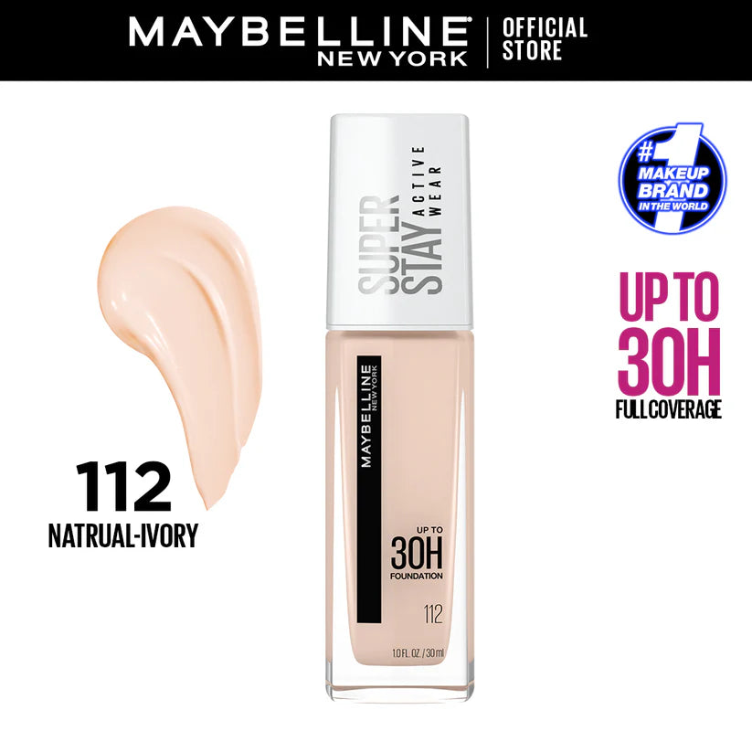 Maybelline New York- Superstay Full Coverage Foundation Natural Ivory 112 30Ml
