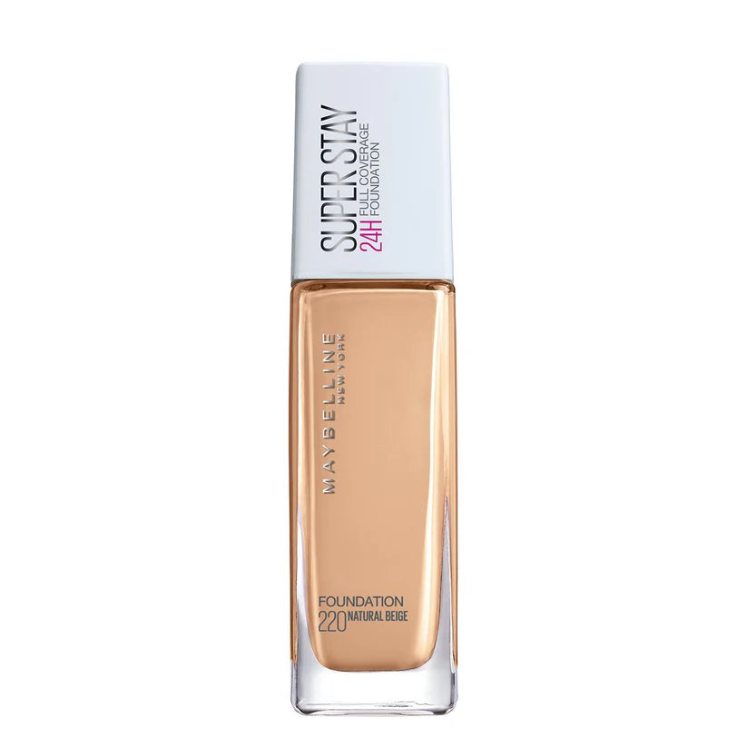 Maybelline New York- Superstay 24H Full Coverage Liquid Foundation - 220 Natural Beige