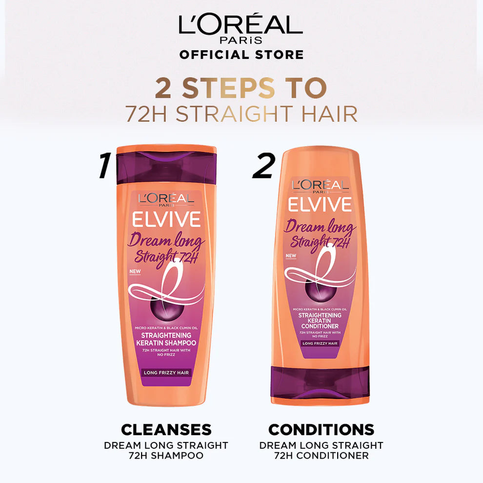 L'Oreal Paris Dream Long Straight 72H Shampoo 175Ml