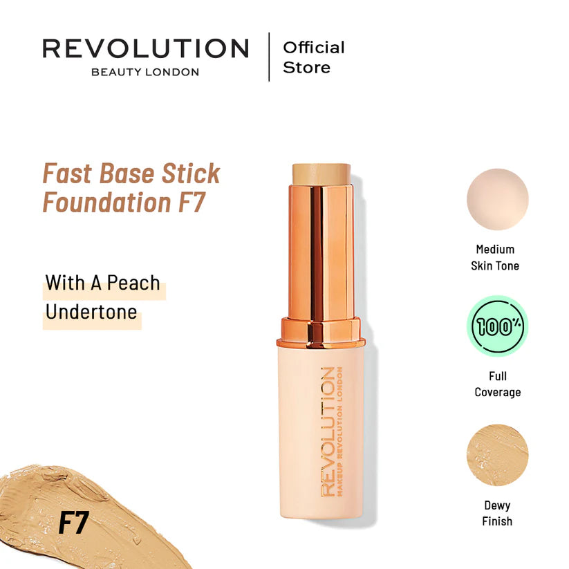 Makeup Revolution Fast Base Stick Foundation - F7