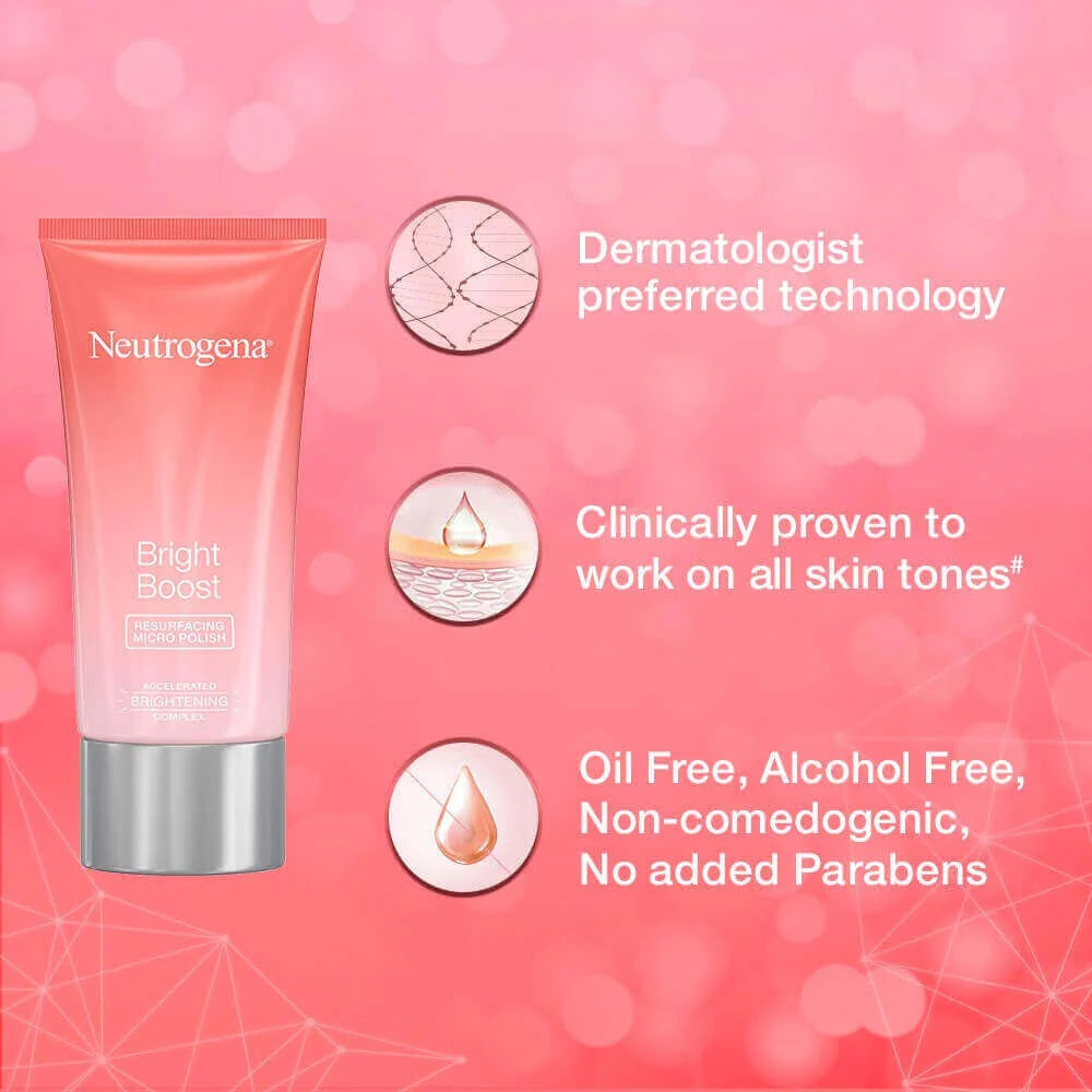 Neutrogena Bright Boost Resurfacing Micro Polish 75Ml